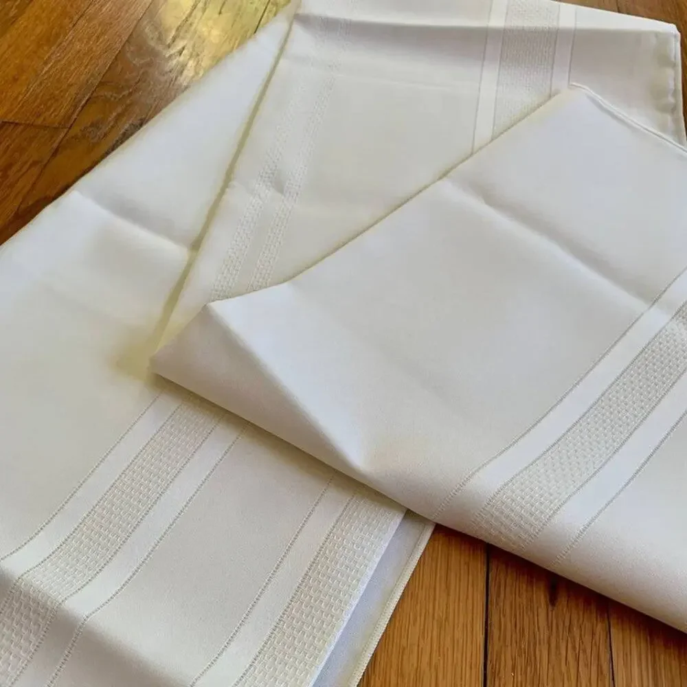 Vintage Cream Colored Tablecloth by Sleater 